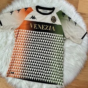 Kappa Venezia 2021-2022 Away Football Soccer Tri-color Jersey Size Large